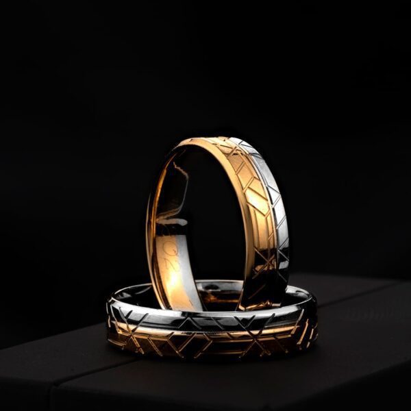 Unikatowe obrączki 5mm - Dualis