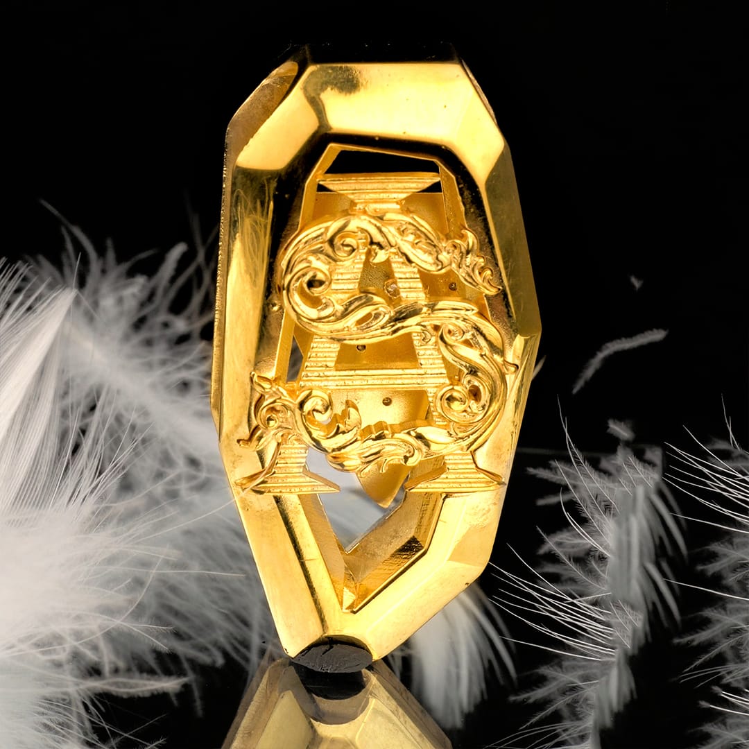 Personalizowany pozłacany 14k złotem klips na banknoty